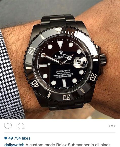 rolex black watches|custom black rolex watches.